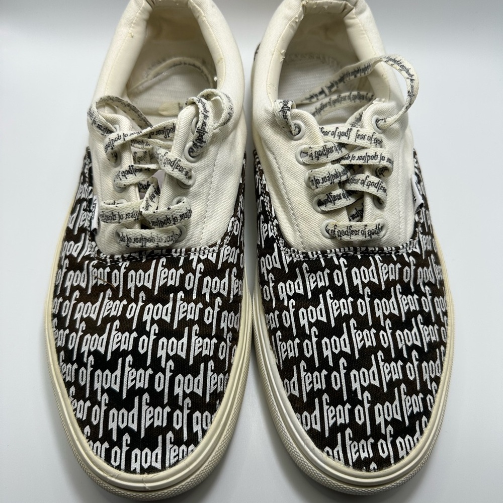 Vans Fear Of God X Era 95 DX collection 2 White Pre owned with washing damage